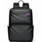 1201 20-35L Large Capacity Simple Business Backpack Light Stylish Travel Laptop Dual Shoulder Bag - Black - 1