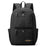 WEPOWER 7111 Large Capacity Backpack Men Student Travel Lightweight Nylon Casual Daypack - Black - 1