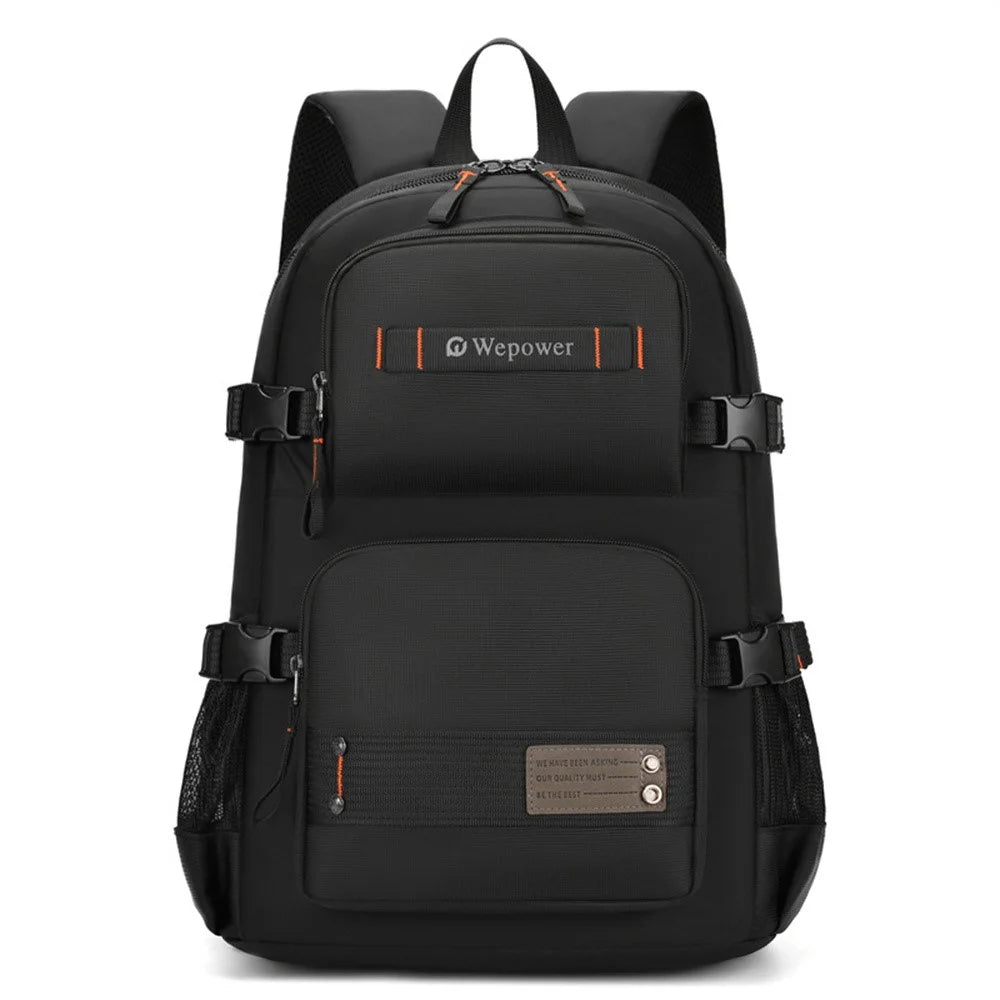 WEPOWER 8110 Large Capacity Nylon Business Casual Backpack Outdoor Travel Dual Shoulder Bag - Black - 1