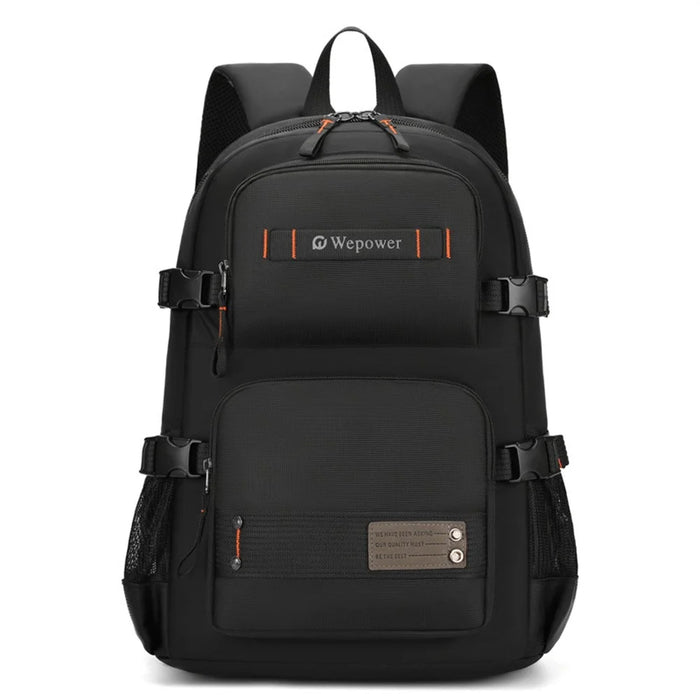 WEPOWER 8110 Large Capacity Nylon Business Casual Backpack Outdoor Travel Dual Shoulder Bag - Black - 1