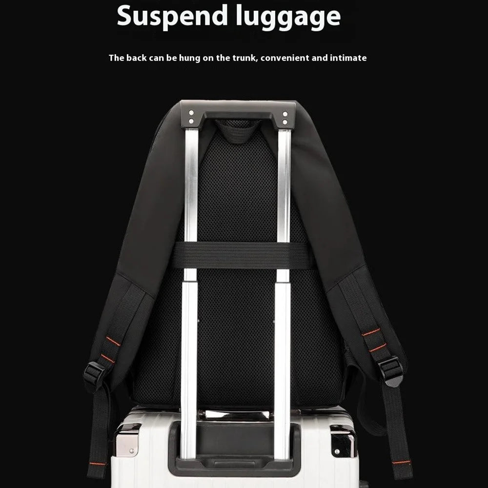 WEPOWER 8110 Large Capacity Nylon Business Casual Backpack Outdoor Travel Dual Shoulder Bag - Black - 7