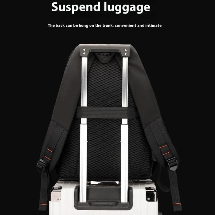 WEPOWER 8110 Large Capacity Nylon Business Casual Backpack Outdoor Travel Dual Shoulder Bag - Black - 7