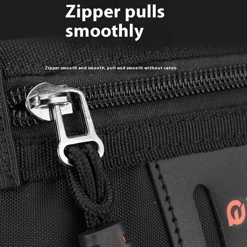 WEPOWER 2305 Outdoor Sports Men Waist Pack Crossbody Bag Nylon Cycling Leg Bag - Black - 4