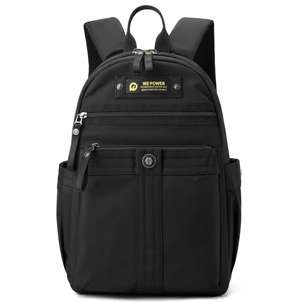 WEPOWER 7103 Outdoor Commute Backpack Men Travel Waterproof Nylon Large Capacity Rucksack - Black - 1