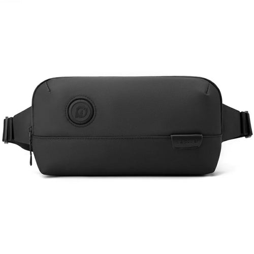 WEPOWER 1315 Stylish Waist Pack Men Crossbody Bag Water Resistant Nylon Chest Bag - Black - 1