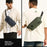 WEPOWER 1315 Stylish Waist Pack Men Crossbody Bag Water Resistant Nylon Chest Bag - Black - 2