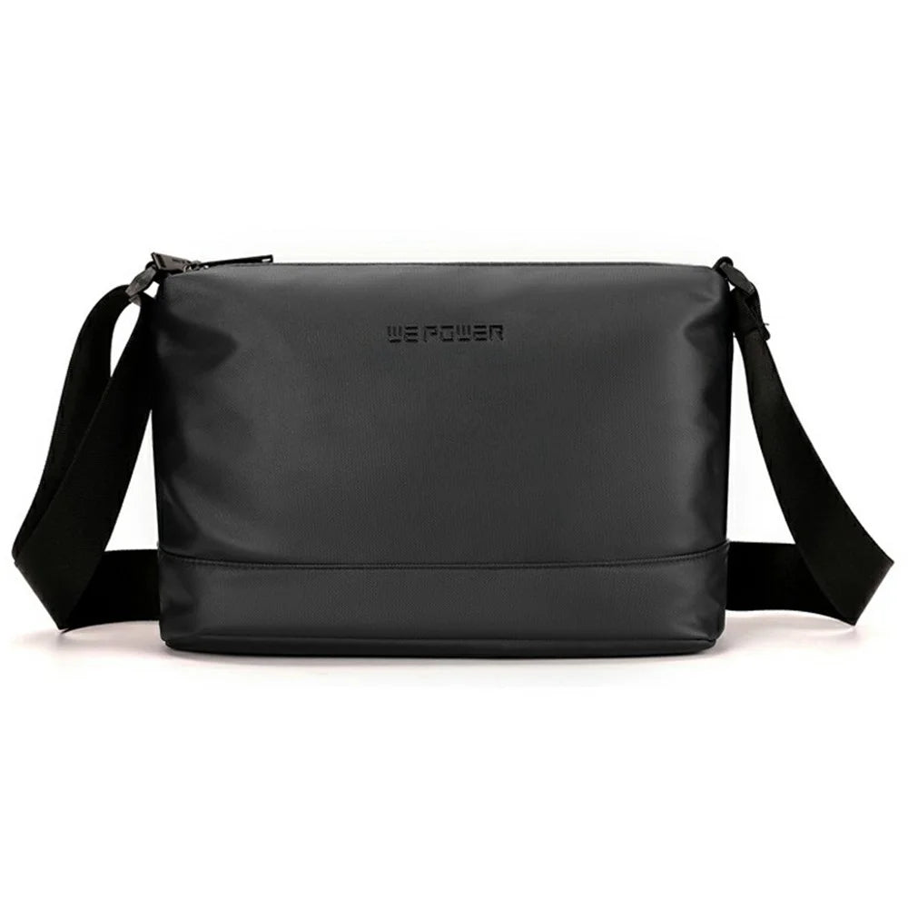 WEPOWER 7679 Men Crossbody Bag Lightweight Nylon Large Capacity Casual Messenger Bag - Black - 1