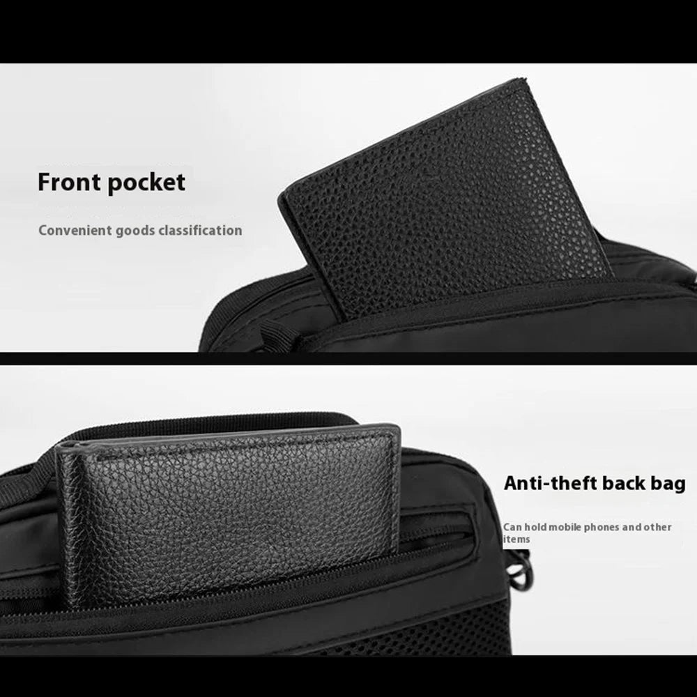 WEPOWER 880 Sports Handbag Crossbody Bag Nylon Fabric Waterproof Shoulder Bag - Black - 5