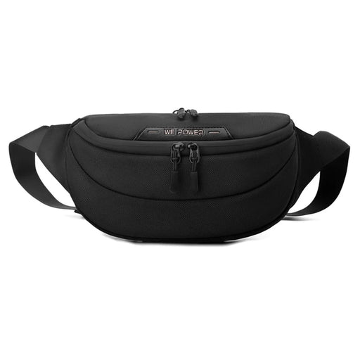 WEPOWER Commuter Chest Bag for Men Crossbody Bag Outdoor Cycling Waterproof Waist Bag - Black - 1