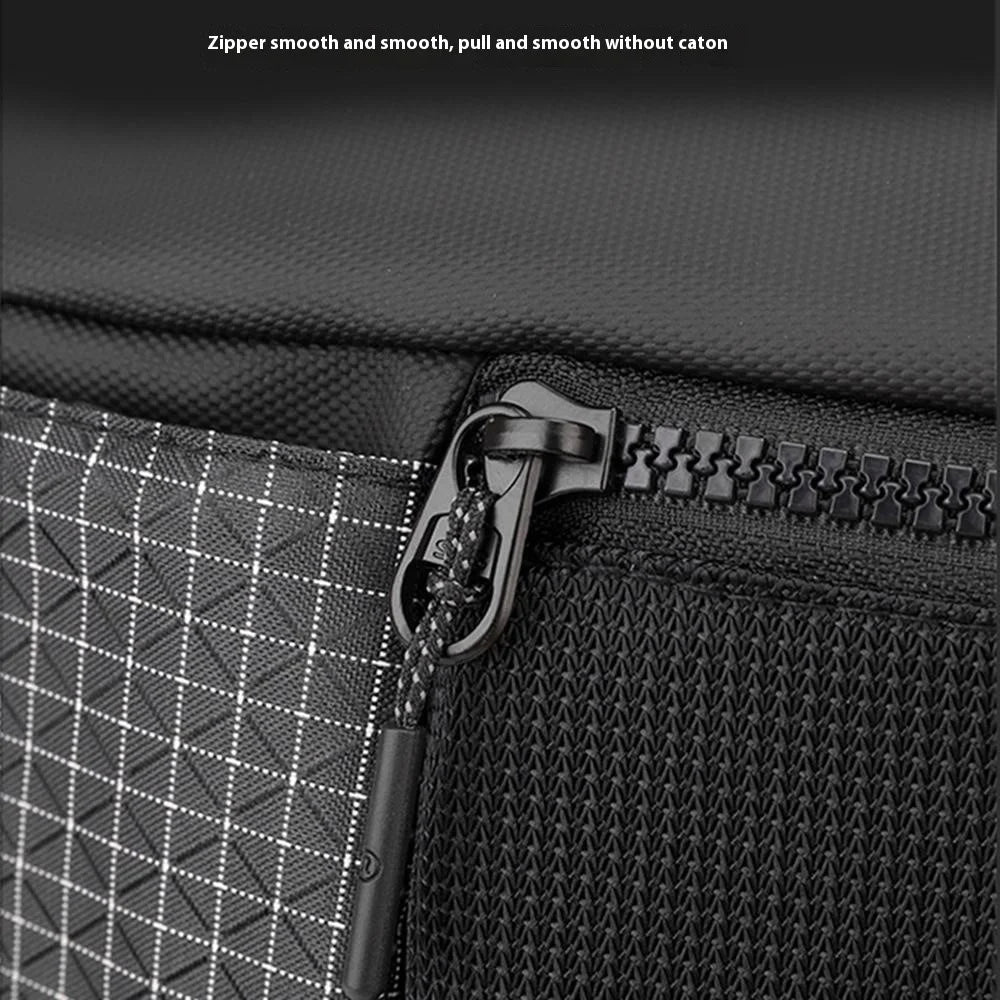 WEPOWER 6630 Large Capacity Waterproof Nylon Waist Pack Unisex Crossbody Single Shoulder Bag - Black - 4