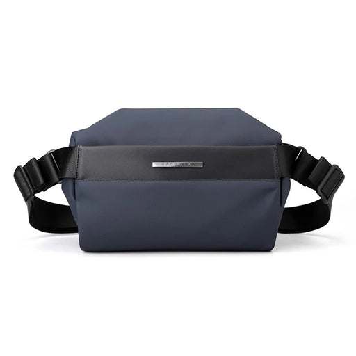 HAOSHUAI 1239 Casual Men Crossbody Bag Water Resistant Nylon Chest Pack Single Shoulder Bag - Dark Blue - 1