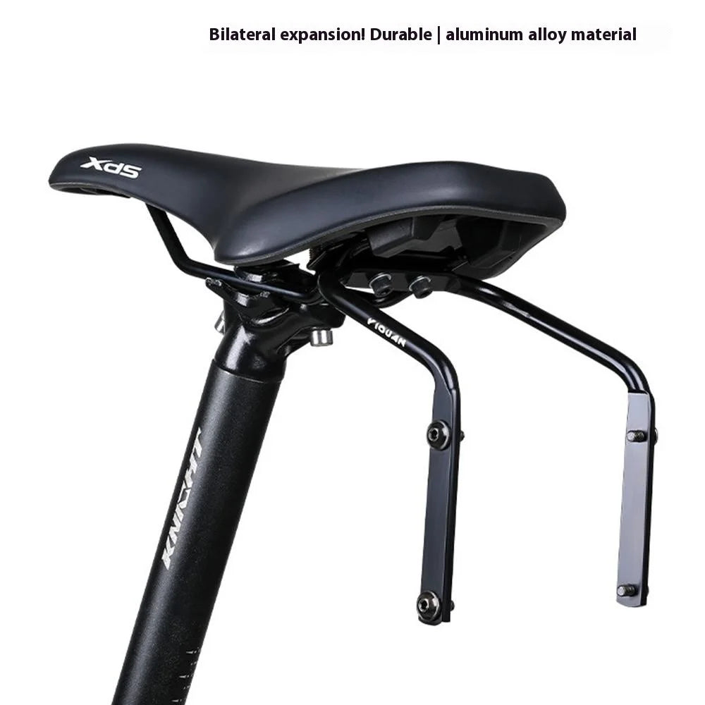 YIQUAN 08DC0007 Bicycle Saddle Tail Bag Stabilizer Bracket Dual Water Bottle Holder Mount Rack - 5