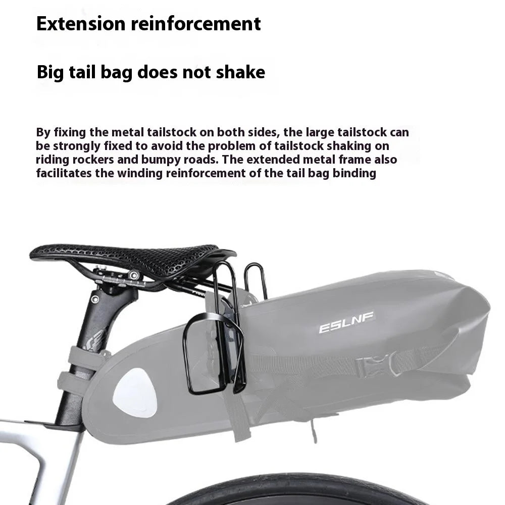 YIQUAN 08DC0007 Bicycle Saddle Tail Bag Stabilizer Bracket Dual Water Bottle Holder Mount Rack - 6