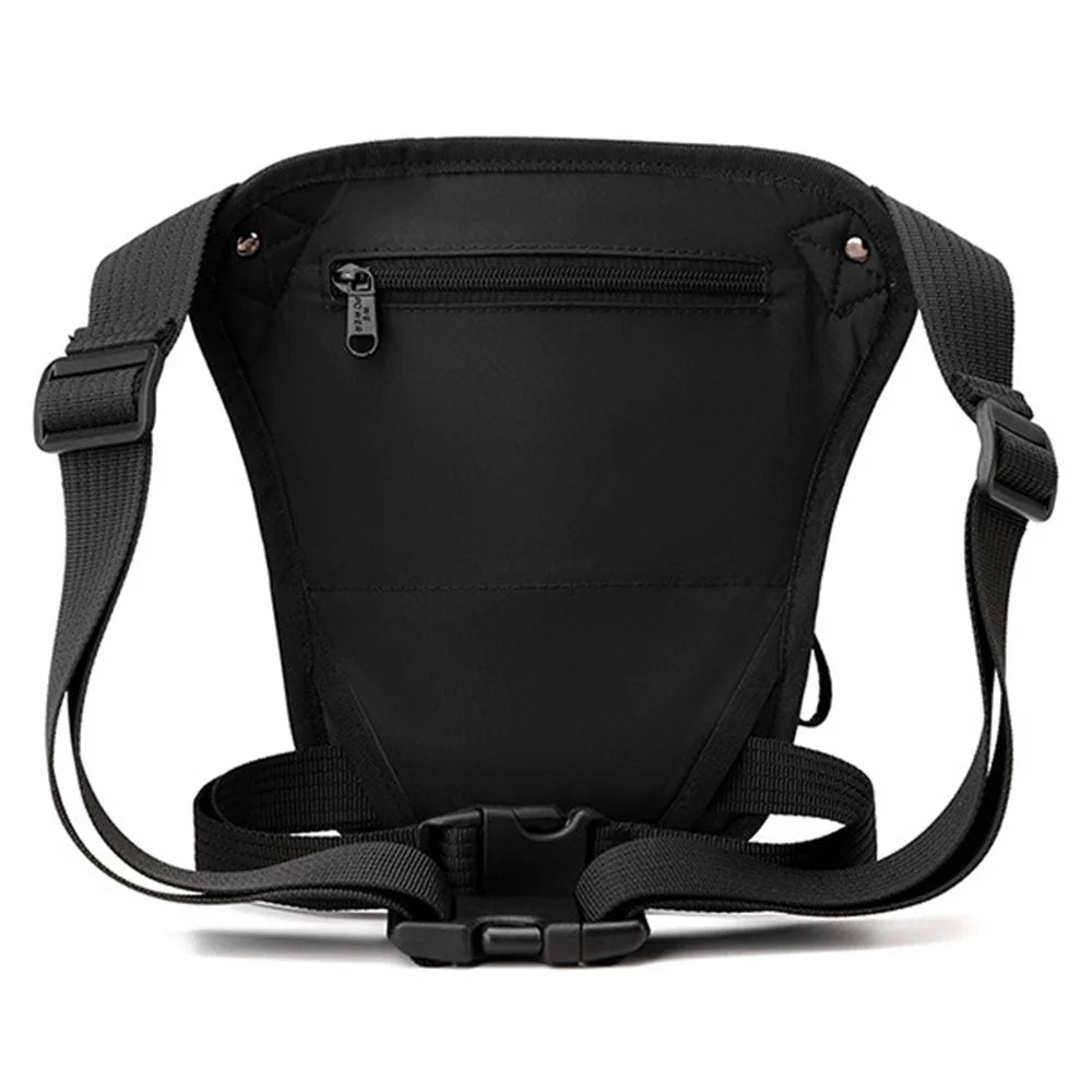 WEPOWER 7110 Nylon Men Waist Bag Chest Pack Leg Pouch for Commuting Outdoor Cycling Sports - Black - 7