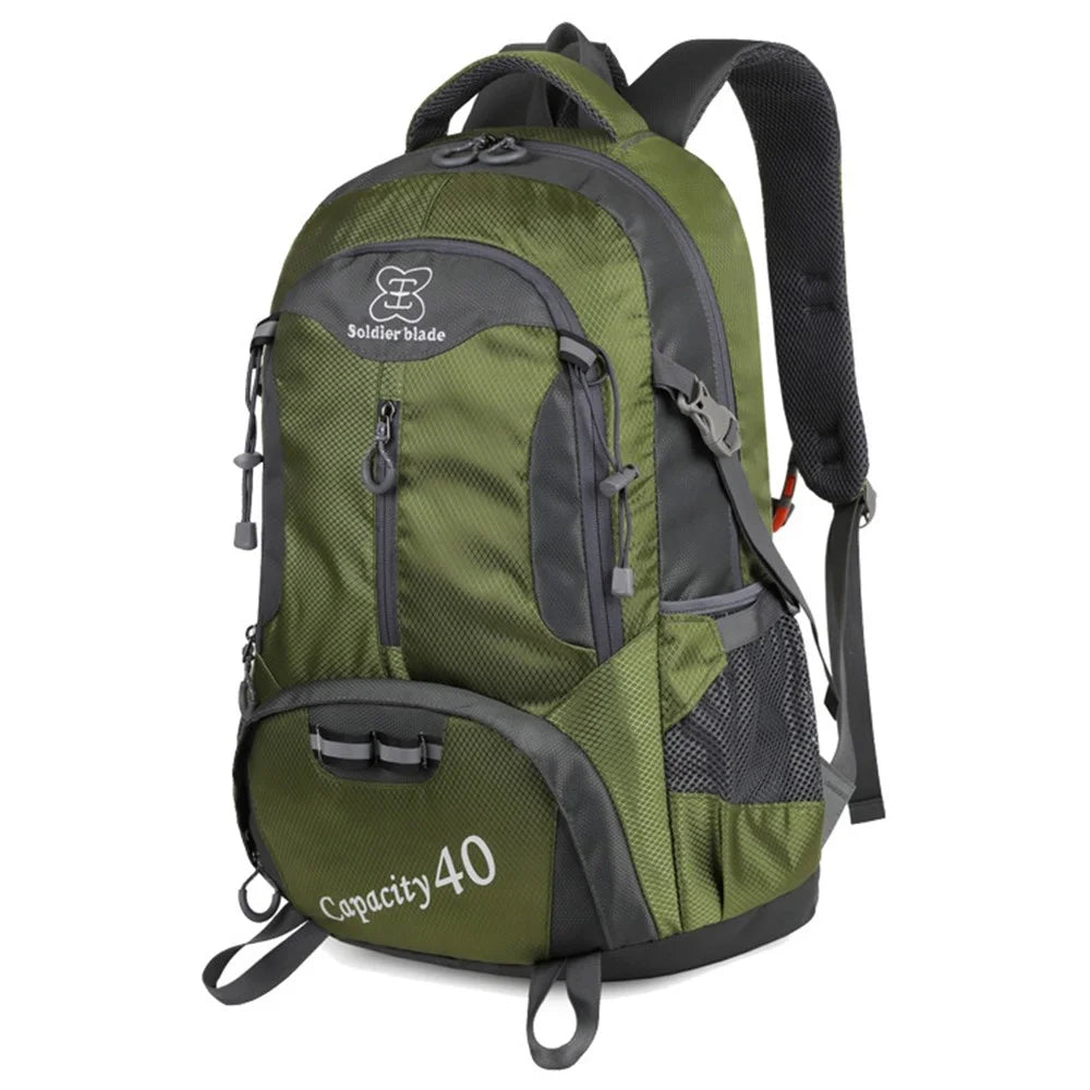 SOLDIER BLADE 064 Outdoor Sports Waterproof Backpack Large Capacity Nylon Foldable Travel Daypack - Army Green - 1