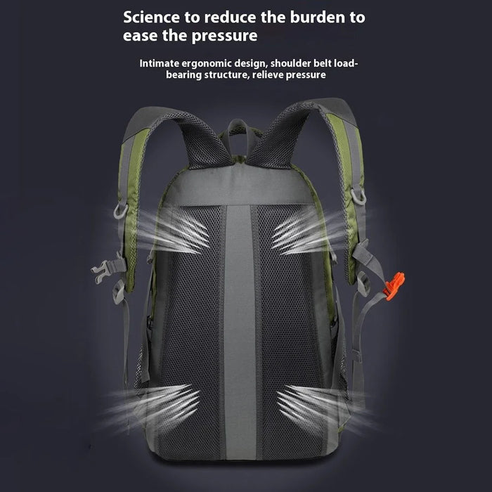SOLDIER BLADE 064 Outdoor Sports Waterproof Backpack Large Capacity Nylon Foldable Travel Daypack - Army Green - 3