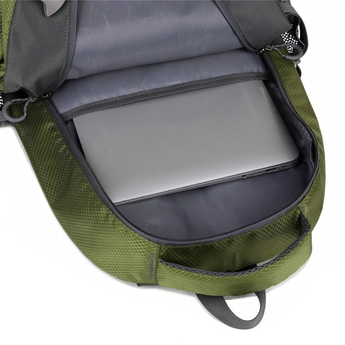 SOLDIER BLADE 064 Outdoor Sports Waterproof Backpack Large Capacity Nylon Foldable Travel Daypack - Army Green - 6