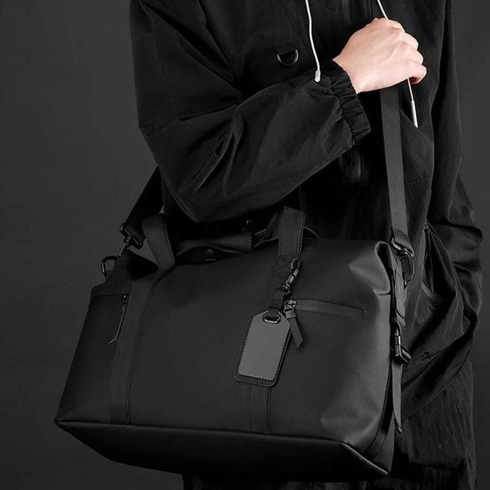 WEPOWER 1321 Large Capacity Travel Duffel Bag Men Luggage Gym Bag Handbag Crossbody Bag - Black - 3