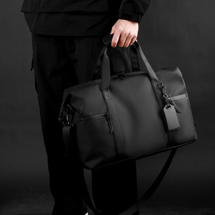 WEPOWER 1321 Large Capacity Travel Duffel Bag Men Luggage Gym Bag Handbag Crossbody Bag - Black - 4