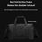 WEPOWER 1321 Large Capacity Travel Duffel Bag Men Luggage Gym Bag Handbag Crossbody Bag - Black - 6