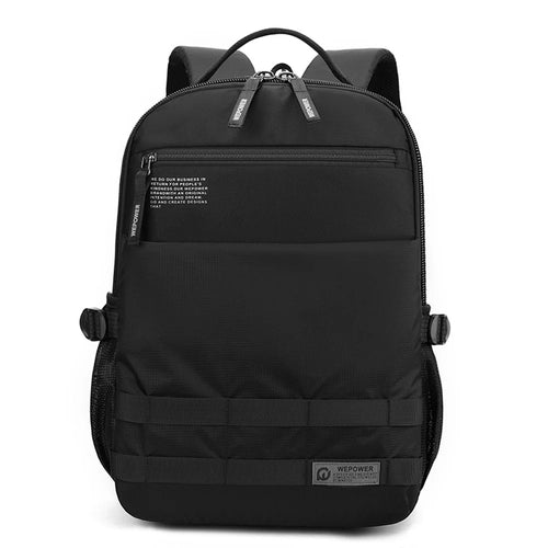 WEPOWER 2330# Business Laptop Backpack Large Capacity Casual Daypack Multifunctional Travel Bag - Black - 1