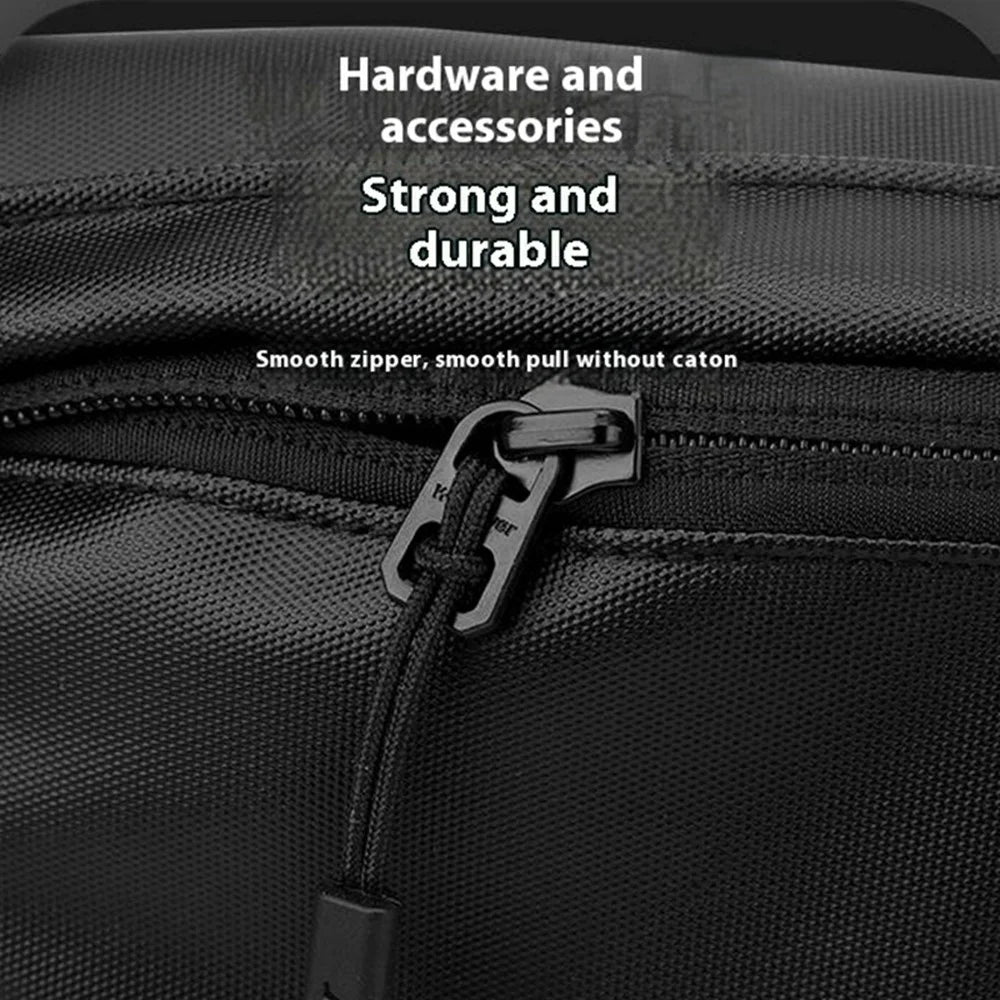 WEPOWER 7687# Waist Pack Fanny Pack Sports Running Belt Bag Phone Holder Crossbody Chest Bag - Black - 2