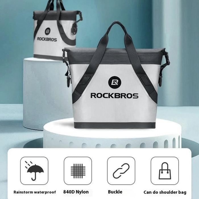 ROCKBROS AS-058 Waterproof Handbag Crossbody Bag Travel Outdoor Fishing Shopping Commute Storage Bag - 3