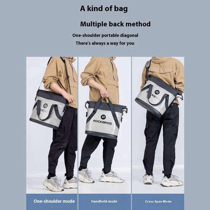 ROCKBROS AS-058 Waterproof Handbag Crossbody Bag Travel Outdoor Fishing Shopping Commute Storage Bag - 7