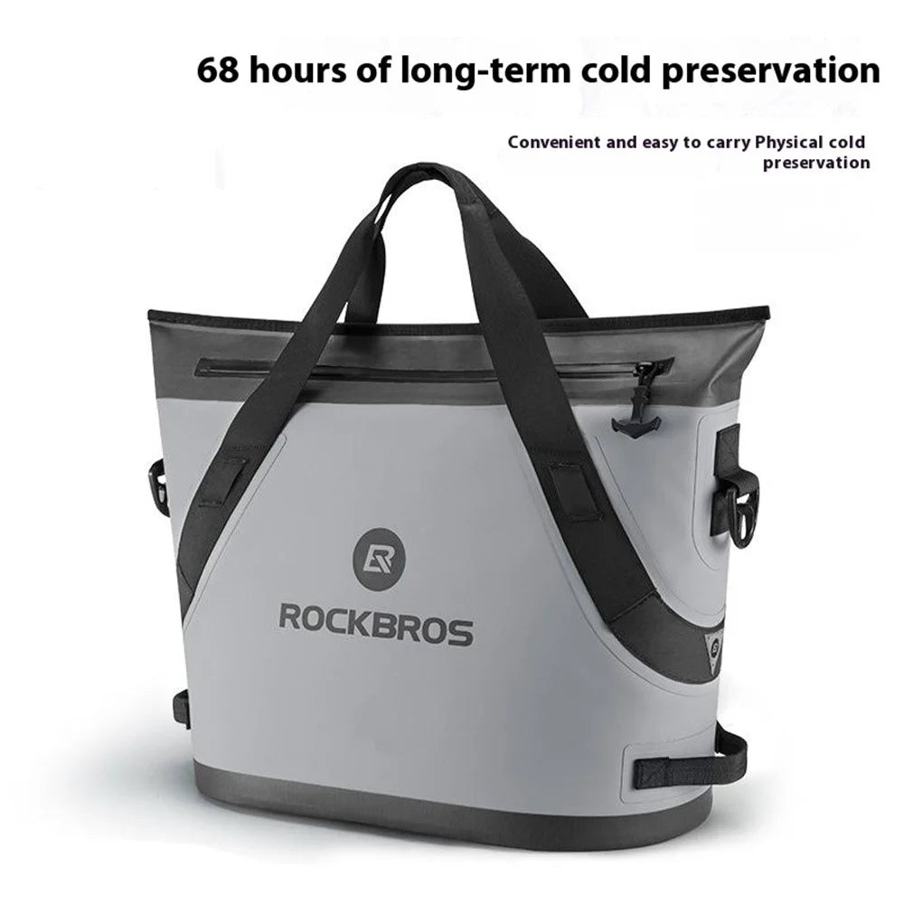 ROCKBROS BX-003 Insulated Refrigerator Cooler Bag Portable Food Preservation Bag for Camping Fishing Home Car Use - Grey - 3