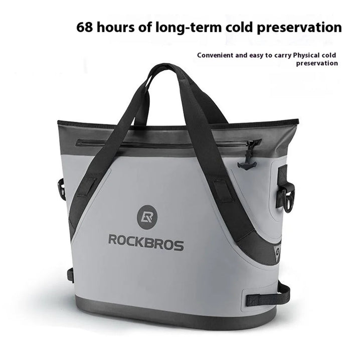 ROCKBROS BX-003 Insulated Refrigerator Cooler Bag Portable Food Preservation Bag for Camping Fishing Home Car Use - Grey - 3