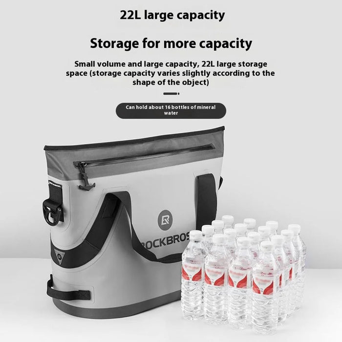 ROCKBROS BX-003 Insulated Refrigerator Cooler Bag Portable Food Preservation Bag for Camping Fishing Home Car Use - Grey - 6