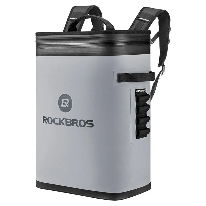 ROCKBROS BX-004 20L Insulated Backpack Hiking Daypack Cooler Bag Cycling Waterproof Rucksack (BPA-Free) - Grey - 1