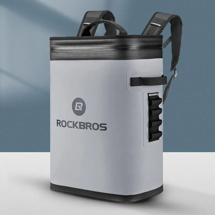 ROCKBROS BX-004 20L Insulated Backpack Hiking Daypack Cooler Bag Cycling Waterproof Rucksack (BPA-Free) - Grey - 2
