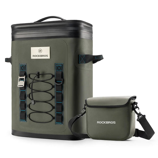 ROCKBROS BX-005 / 3016001301 Cooler Backpack Insulated Outdoor Camping Fishing Picnic Daypack with Small Crossbody Bag (BPA-Free) - 1