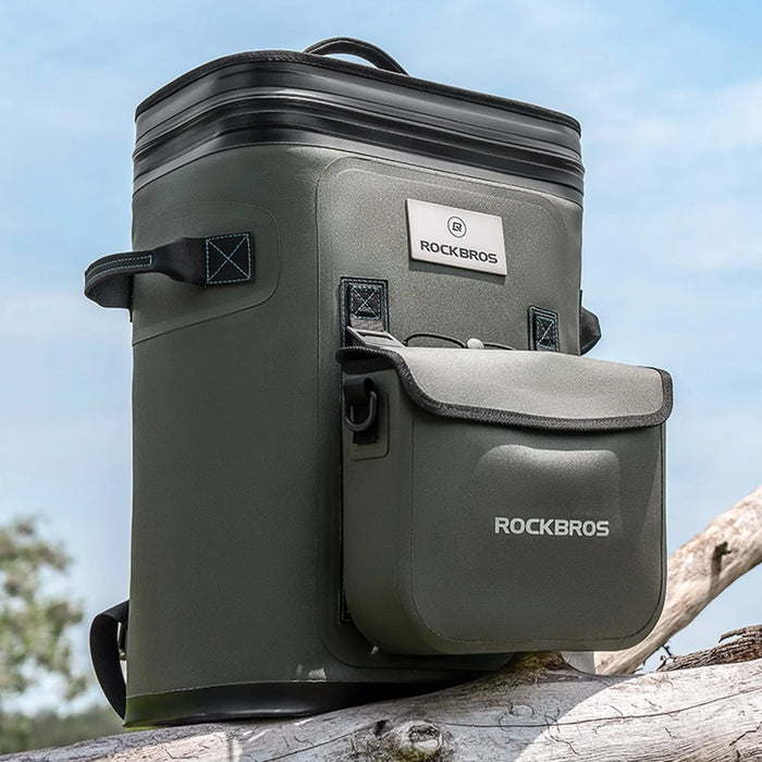 ROCKBROS BX-005 / 3016001301 Cooler Backpack Insulated Outdoor Camping Fishing Picnic Daypack with Small Crossbody Bag (BPA-Free) - 2