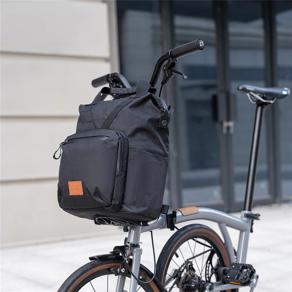 ROCKBROS 30110072 / H43 For Brompton Folding Bike Bag Cycling Backpack Outdoor Travel Large Small Bag Set - Black - 3