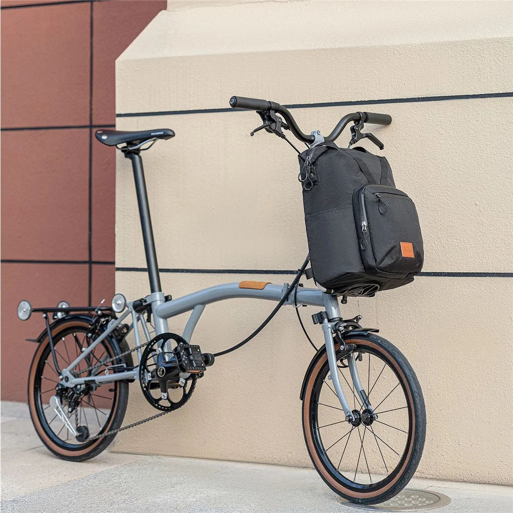 ROCKBROS 30110072 / H43 For Brompton Folding Bike Bag Cycling Backpack Outdoor Travel Large Small Bag Set - Black - 4