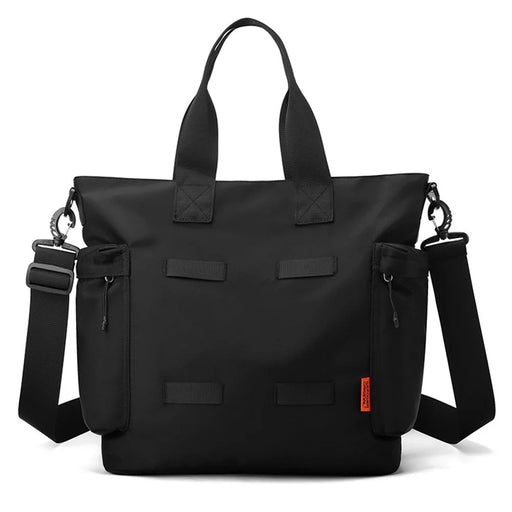 WEPOWER 870 Casual Travel Duffel Bag Lightweight Waterproof Nylon Crossbody Tote Bag - Black - 1