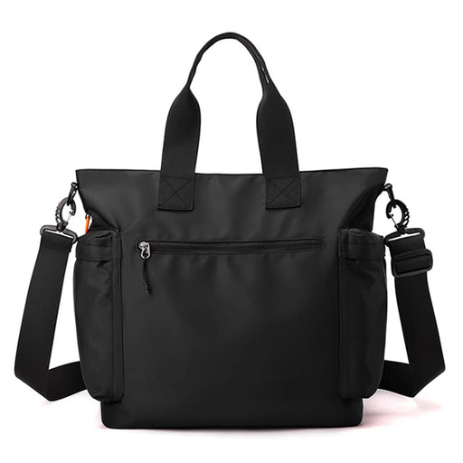 WEPOWER 870 Casual Travel Duffel Bag Lightweight Waterproof Nylon Crossbody Tote Bag - Black - 2