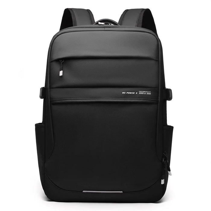 WEPOWER 1328 Travel Backpack Business Laptop Daypack 900D Fabric Students Double Shoulder Bag - Black - 1