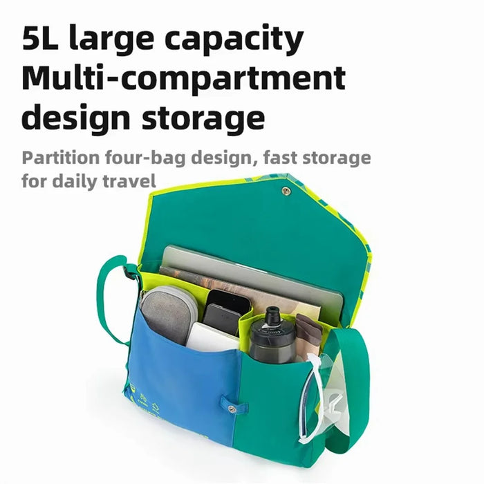 ROCKBROS H58 / 30170028001 5L Large Capacity Cycling Messenger Bag Folding Bike Crossbody Bag - 2