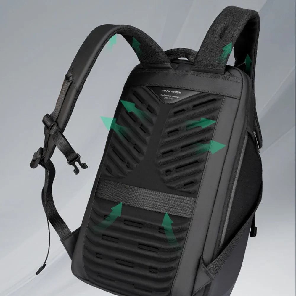 MARK RYDEN MR4313 Waterproof Travel Laptop Backpack Large Capacity Business Daypack for Men - 3