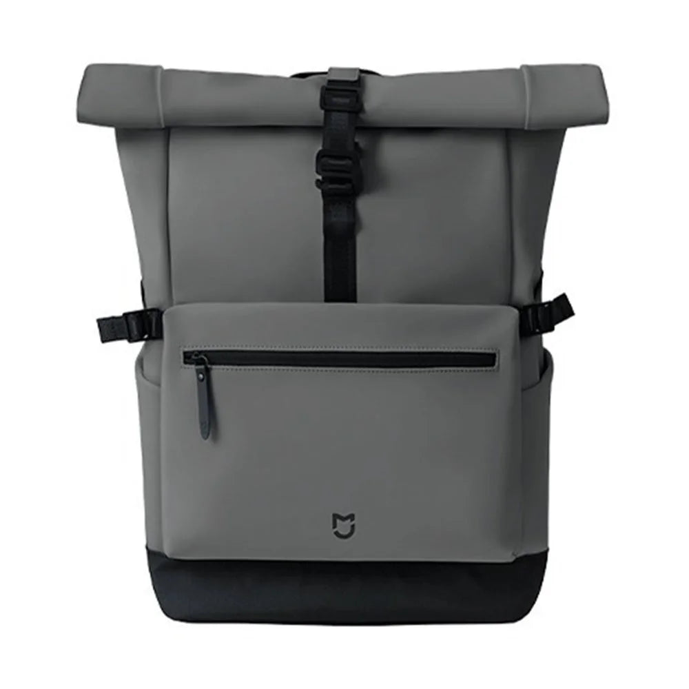 XIAOMI MIJIA 23L Casual Backpack Roll Top Design Multi Compartment Waterproof Polyester Daypack (Chinese Version) - Grey - 1