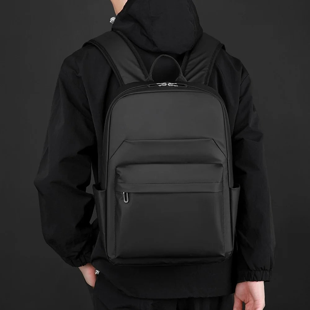 WEPOWER 3425 Men Backpack Business Casual Daypack Outdoor Travel Waterproof Double Shoulder Bag - Black - 2