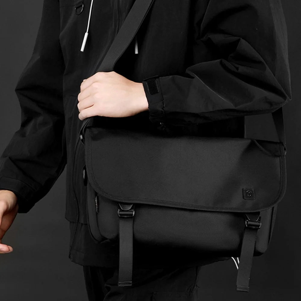 WEPOWER 2163 Travel Messenger Bag Waterproof 1680D Nylon Crossbody Shoulder Bag for Men - Black - 2