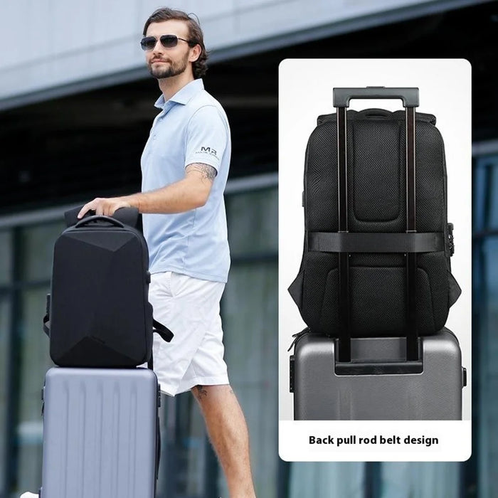 MARK RYDEN MR9405YY Waterproof Nylon Backpack Anti Theft TSA Lock Laptop Bag with Rain Cover - 2
