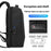 MARK RYDEN MR9405YY Waterproof Nylon Backpack Anti Theft TSA Lock Laptop Bag with Rain Cover - 5