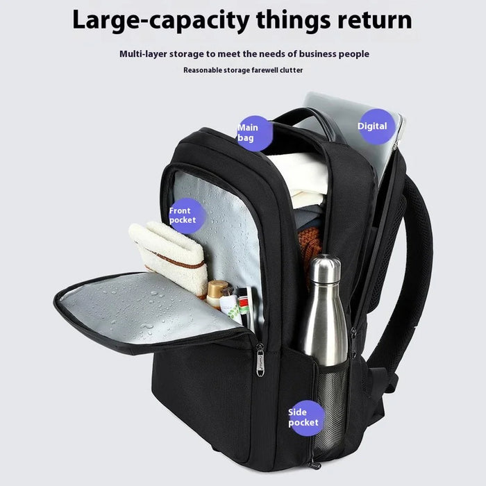 COOLBELL CB-8307 Men Laptop Backpack Dry Wet Separation College Student Bag Large Capacity Travel Backpack - 4