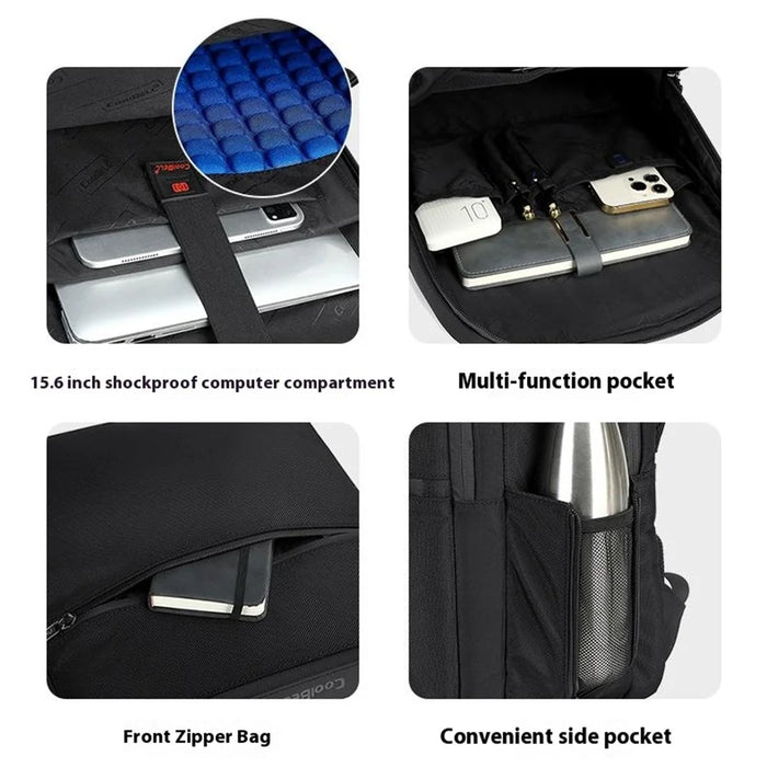 COOLBELL CB-8307 Men Laptop Backpack Dry Wet Separation College Student Bag Large Capacity Travel Backpack - 5