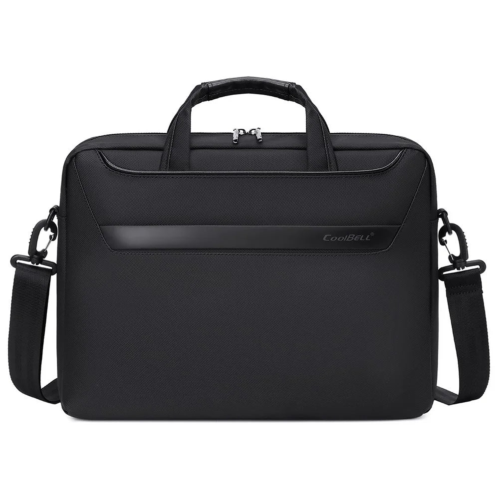 COOLBELL CB-2128 15.6 Inch Laptop Bag Single Shoulder Messenger Bag Shockproof Waterproof Business Briefcase - Black - 2
